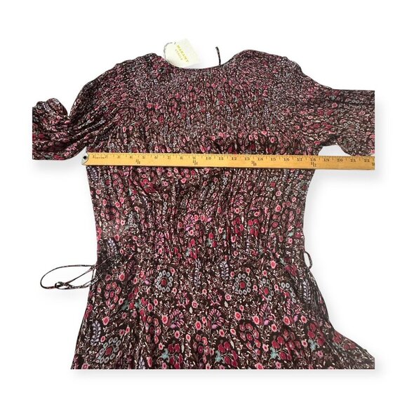 Isabel Marant Étoile Noanne Floral Mini Dress Brown FR 34 NWT - Picture 15 of 16